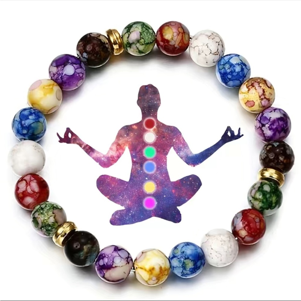 New Chakra Gemstone Bracelet - Picture 1 of 3